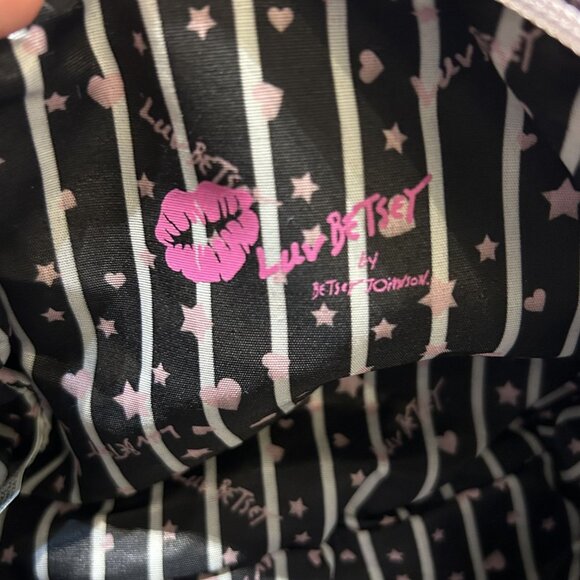 Luv Betsey by Betsey Johnson Harley Mini Barrel Bag Pink Cheetah Print Faux Fur - Picture 7 of 13